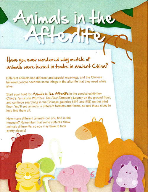 Animals in the Afterlife (Asian Art Museum Gallery Handout)