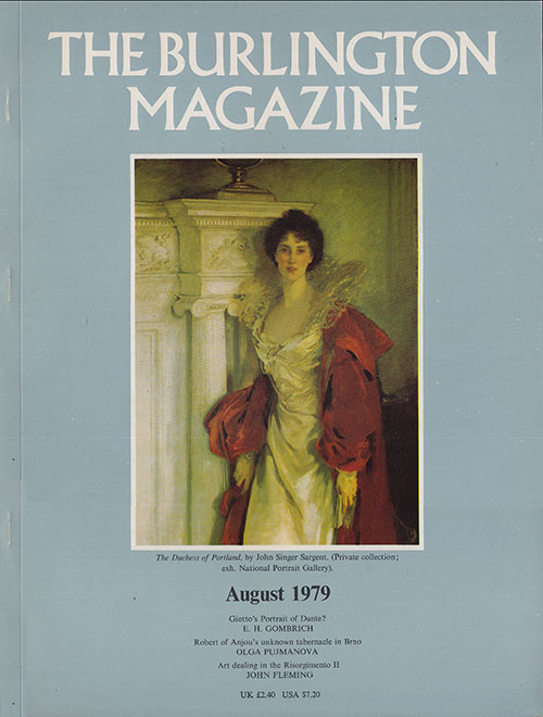 The Burlington Magazine (August 1979, Vol. CXXI, No. 917)