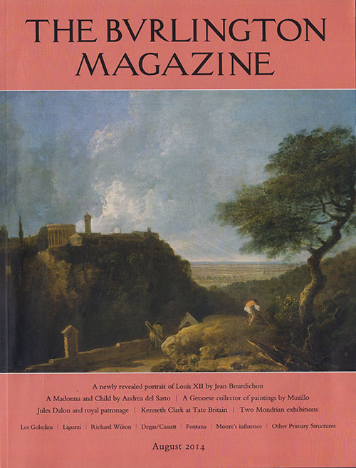 The Burlington Magazine (August 2014, No. 1337, Vol. CLVI)