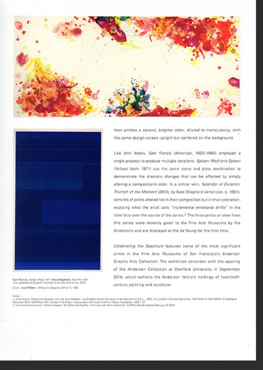 Celebrating the Spectrum: Highlights from the Anderson Collection (Exhibition Brochure)