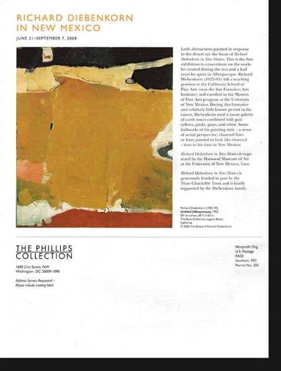 The Phillips Collects: Degas to Diebenkorn (The Phillips Collection Magazine, Winter 2008)