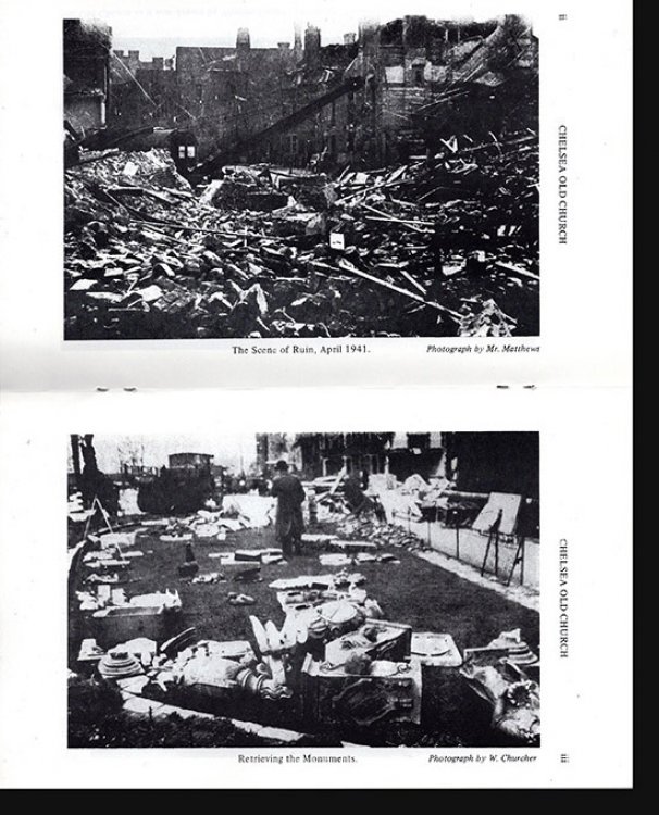 Chelsea Old Church Bombing and Rebuilding 1941-1950