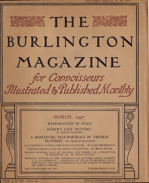 The Burlington Magazine (Volume LXXXIX, March 1947, No. 528)