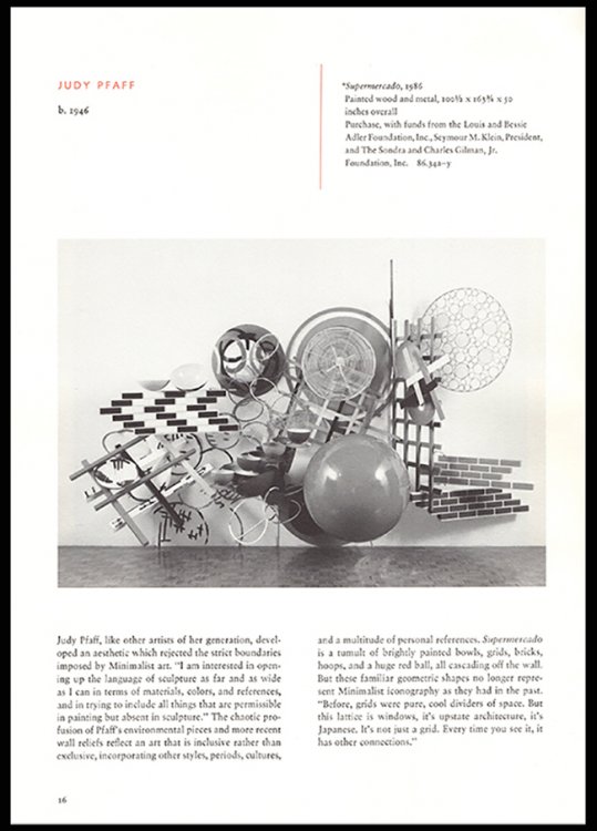 Sculpture Since the Sixties From the Permanent Collection of the Whitney Museum of Art