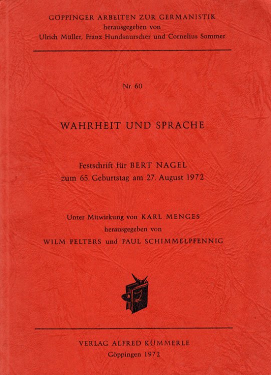 Wahrheit und Sprache: Festschrift fur Bert Nagel