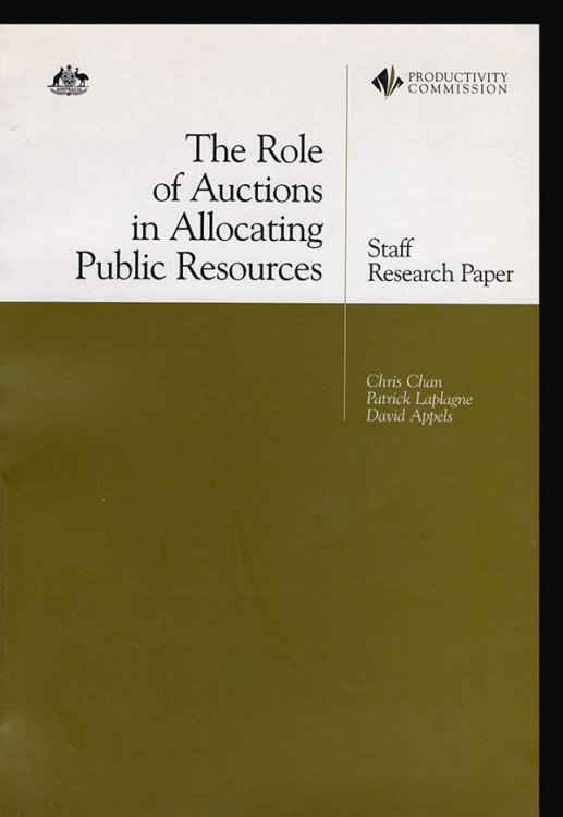 The Role of Auctions in Allocating Public Resources