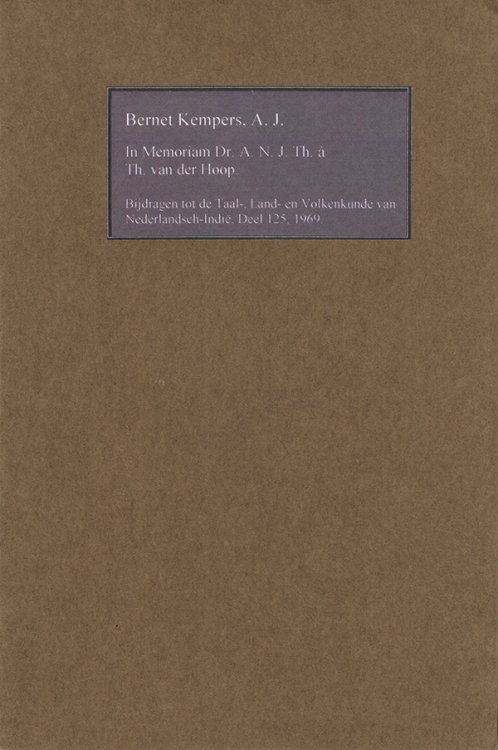 In Memoriam Dr. A. N. J. Th. a Th. van der Hoop (1893-1969)