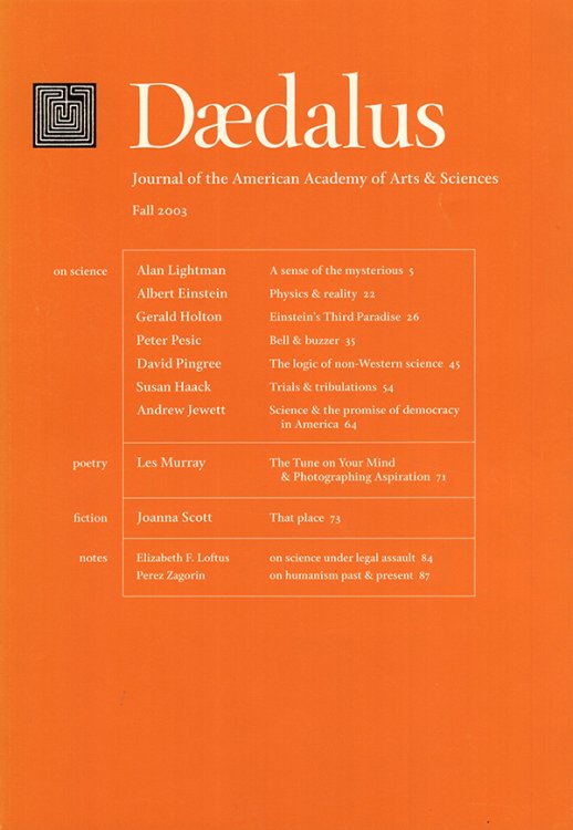 On Science (Daedalus: Fall 2003)
