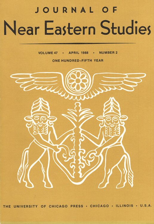 Journal of Near Eastern Studies (Vol 47, April 1988, No. 4)