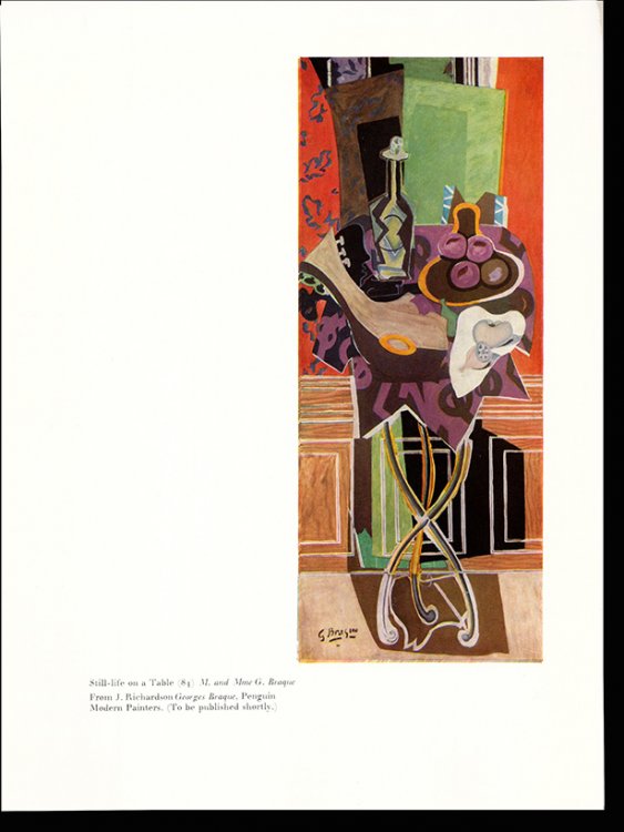 Edinburgh International Festival 1956: An exhibition of paintings G. Braque. Sponsored by the Edinburgh Festival Society and arranged by the Arts Council of Great Britain in association with the Royal Scottish Academy