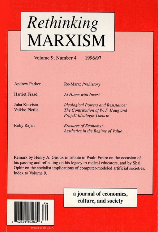 Rethinking Marxism (Vol 9, No. 4, 1996/97)