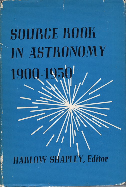 Source Book in Astronomy 1900-1950