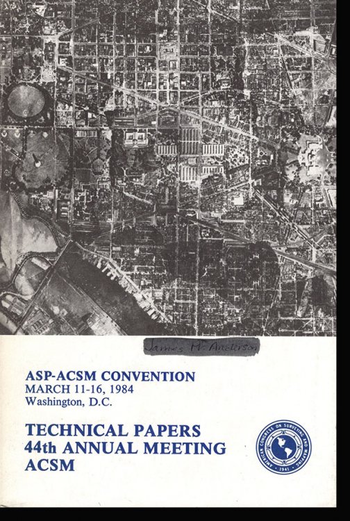 Technical Papers of the 44th Annual Meeting of the American Congress on Surveying and Mapping, March 11-16, 1984