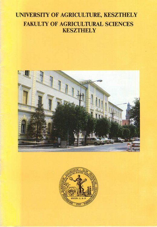 University of Agriculture, Keszthely: Fakulty of Agricultural Sciences Keszthely