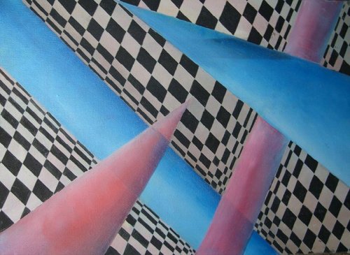 Percept: Space Study, #3 [Original Oil Painting by Amy Ione]