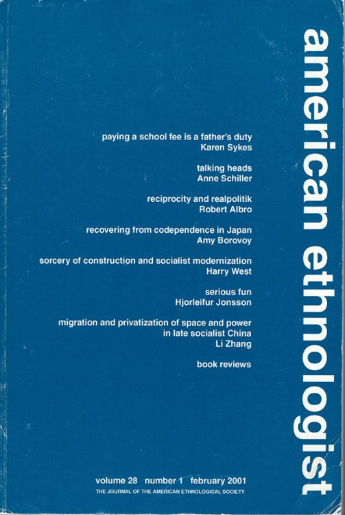 American Ethnologist (Volume 28, Number 1, February 2001)