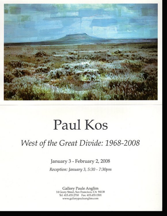 Paul Kos: West of the Great Divide: 1968-2008