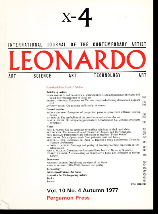 Leonardo (Vol 10, No. 4, Autumn 1977)