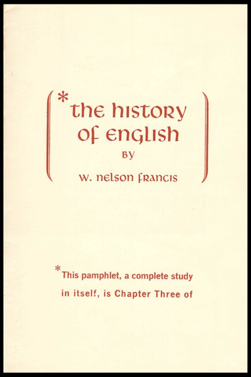 The History of English: Pamphlet includes Chapter Three of the book and promotional inserts