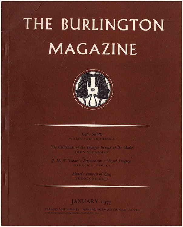 The Burlington Magazine (January 1975, Vol. CXVII, No. 862)