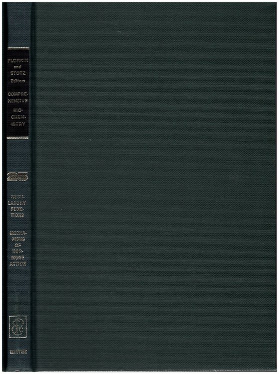Regulatory Functions-Mechanisms of Hormone Action (Comprehensive Biochemistry. Volume 25)