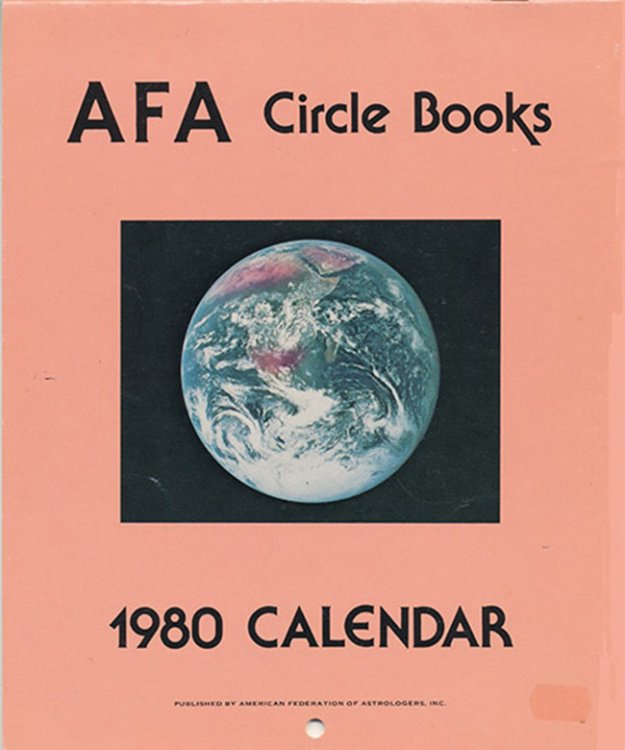 Collection of AFA Circle Books Astrological Calendars from 1979-1995