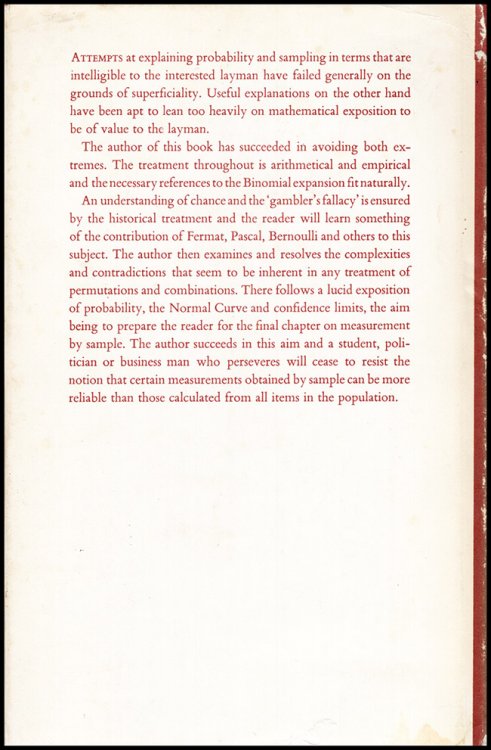The Elements of Probability and Sampling
