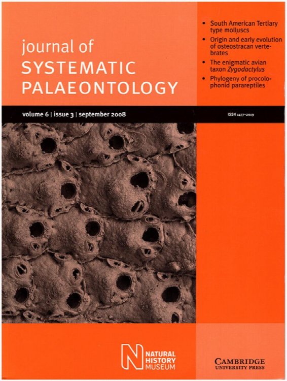 Journal of Systematic Palaeontology (Volume 6, Issue 3, September 2008)