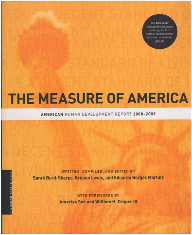 The Measure of America: American Development Report 2008-2009