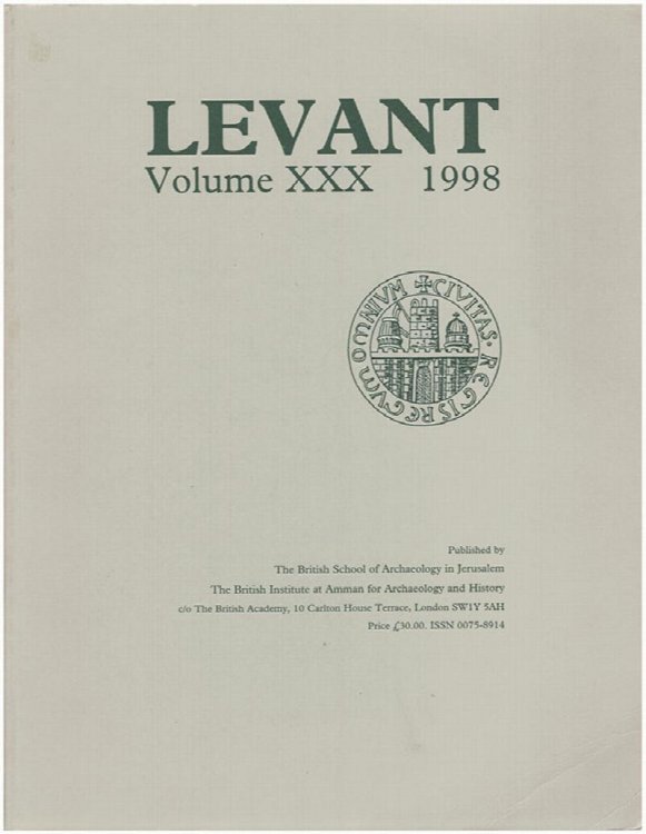Levant (Volume XXX, 1998)