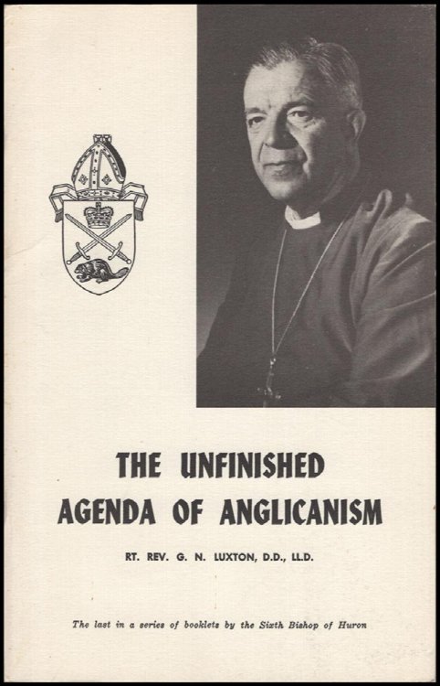 The Unfinished Agenda of Anglicanism