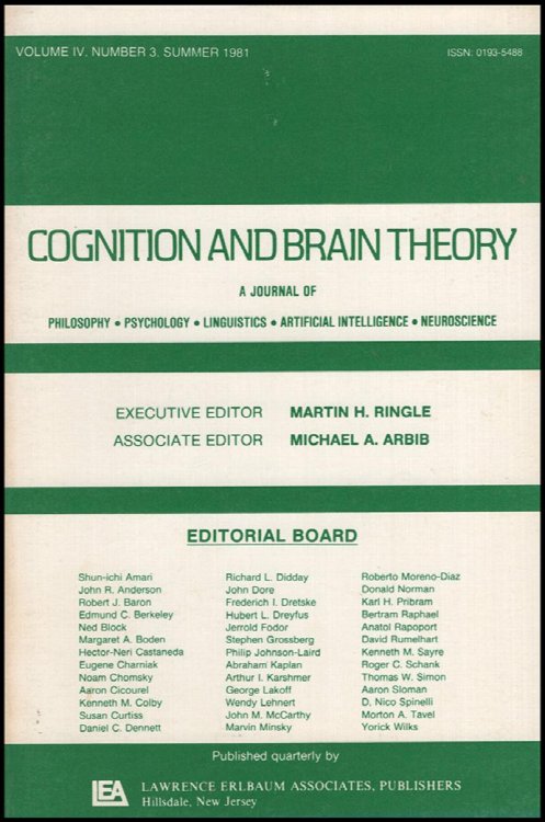 Cognition and Brain Theory (Vol 4, No. 3, Summer 1981)