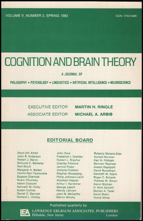 Cognition and Brain Theory (Vol 5, No. 2, Spring 1982)