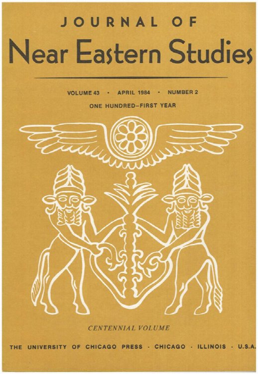 Journal of Near Eastern Studies (Vol 43, April 1984, No 2)
