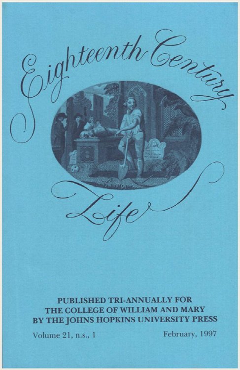 Eighteenth Century Life (Volume 21, February 1997)
