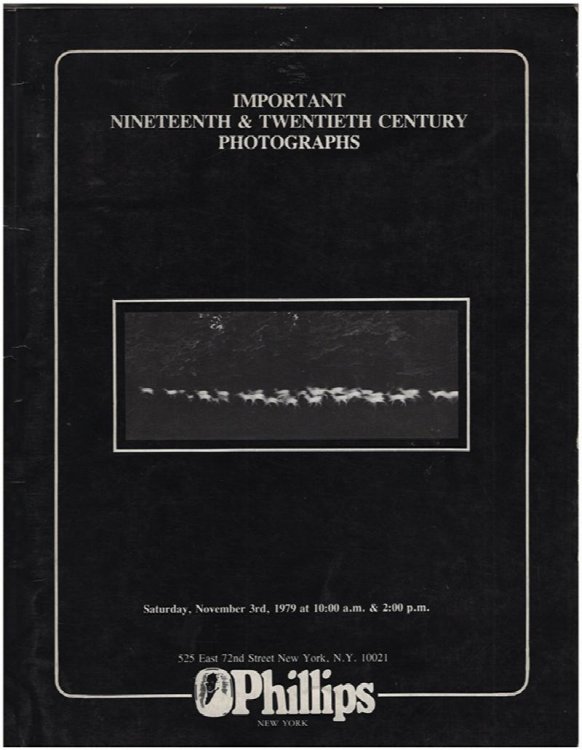 Image for Important Nineteenth and Twentieth Century Photographs (Sale 240, Nov 3, 1979) Important Nineteenth and Twentieth Century Photographs (Sale 240, Nov 3, 1979)