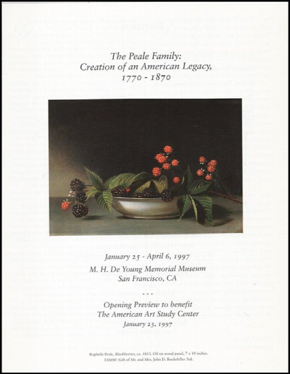 The Peale Family: Creation of an American Legacy, 1770-1870