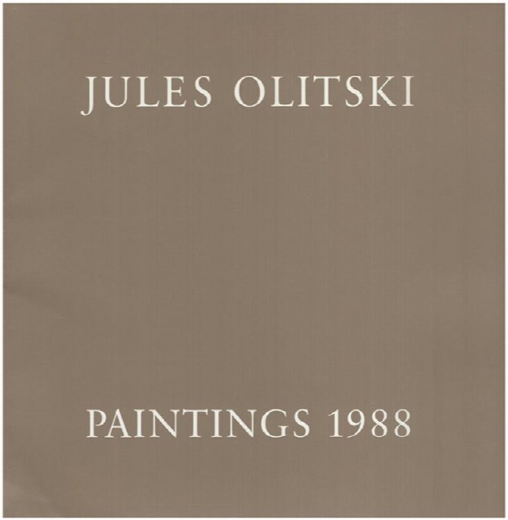 Jules Olitski: New Paintings (December 1-31, 1988)