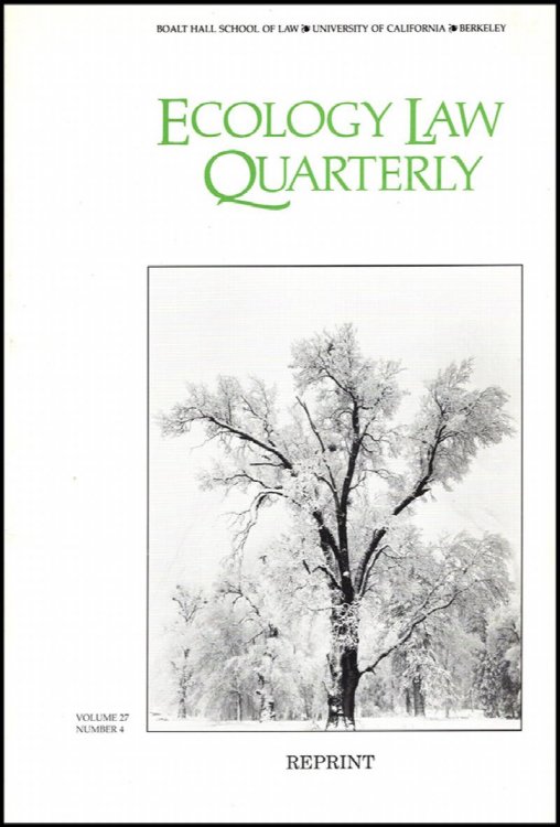 Land Use, Biodiversity, and Ecosystem Integrity: The Challenge of Preserving Earth's Life Support System (Reprint, Ecology Law Review, Vol 27, No. 4)