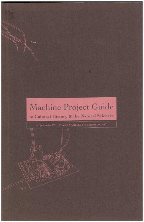 Machine Project Guide to Cultural History and the Natural Sciences