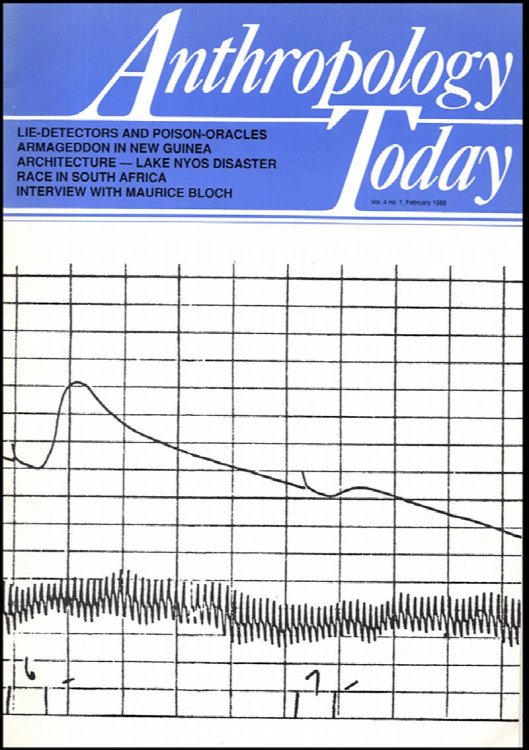 Anthropology Today (Vol 4, Number 1, February 1988)