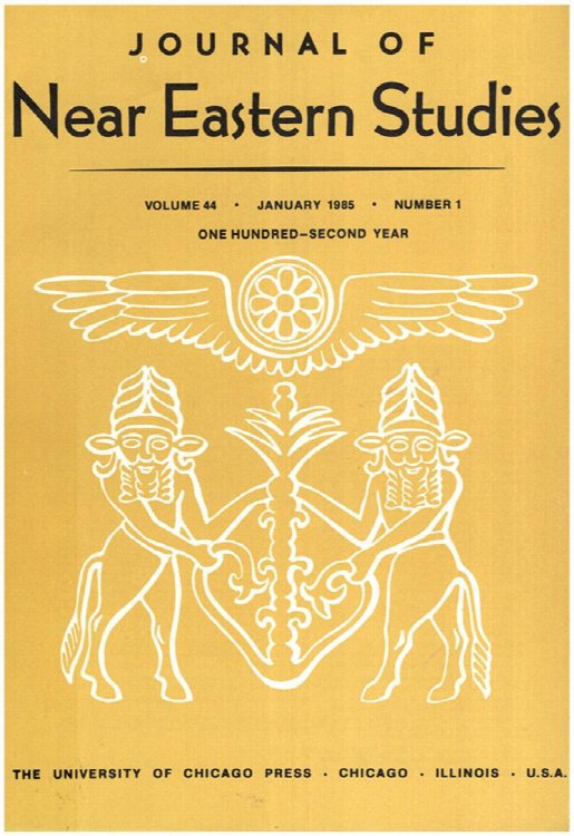Journal of Near Eastern Studies (Vol 44, January 1985, Number 1)