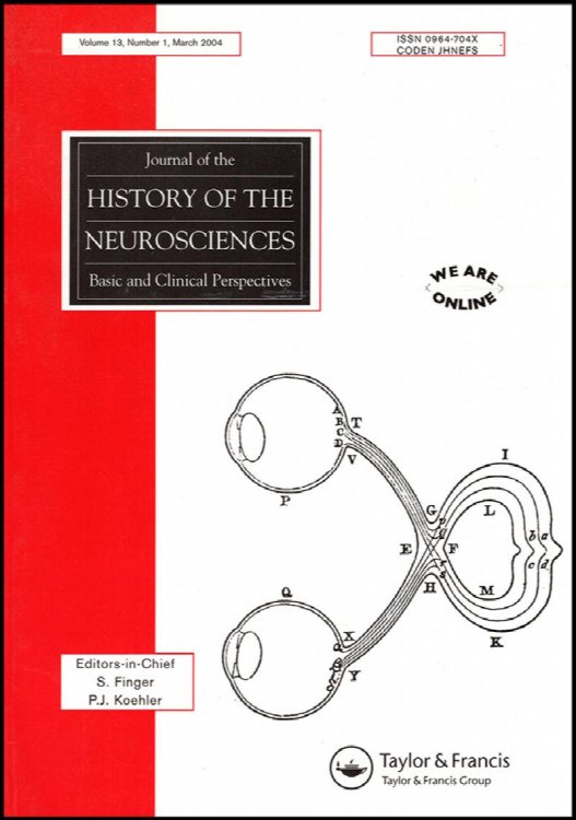 Journal of the History of the Neurosciences (Vol 13, No. 1, March 2004): Art and Brain Issue