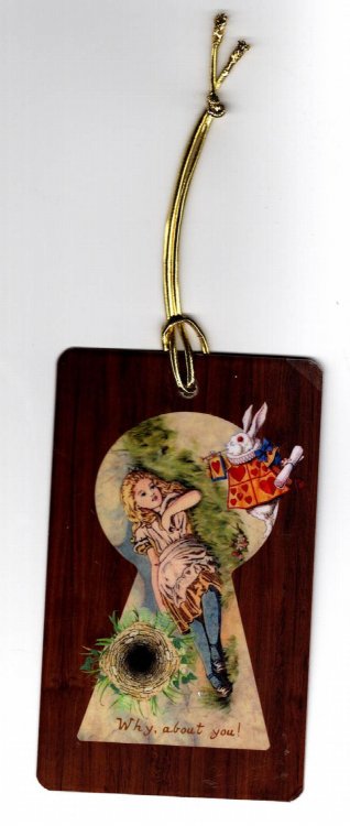 Limited Edition: Alice in Wonderland Tree Ornament Key in Original Envelope