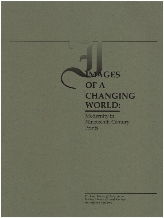 Images of a Changing World: Modernity in Nineteenth Century Prints