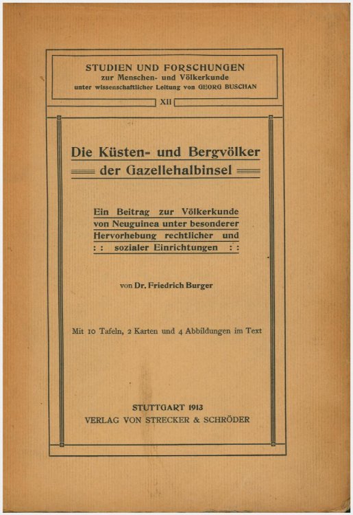 Die Ksten- und Bergvlker der Gazellehalbinsel