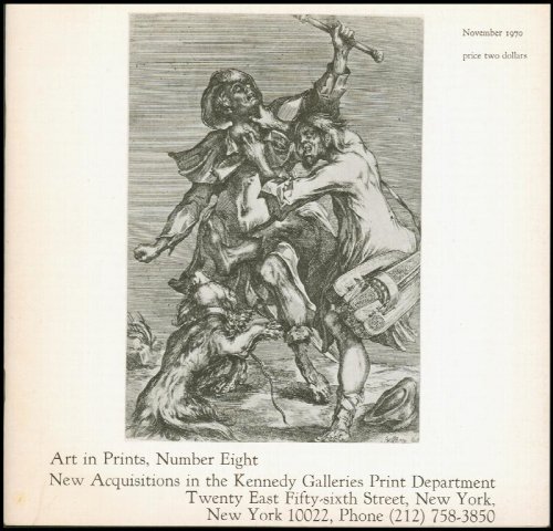 Art in Prints, Number Eight (November 1970): New Acquisitions; French Prints of the Fifteenth, Sixteenth and Seventeenth Centuries
