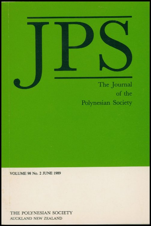 The Journal of the Polynesian Society (Vol. 98, No. 2, June 1989)