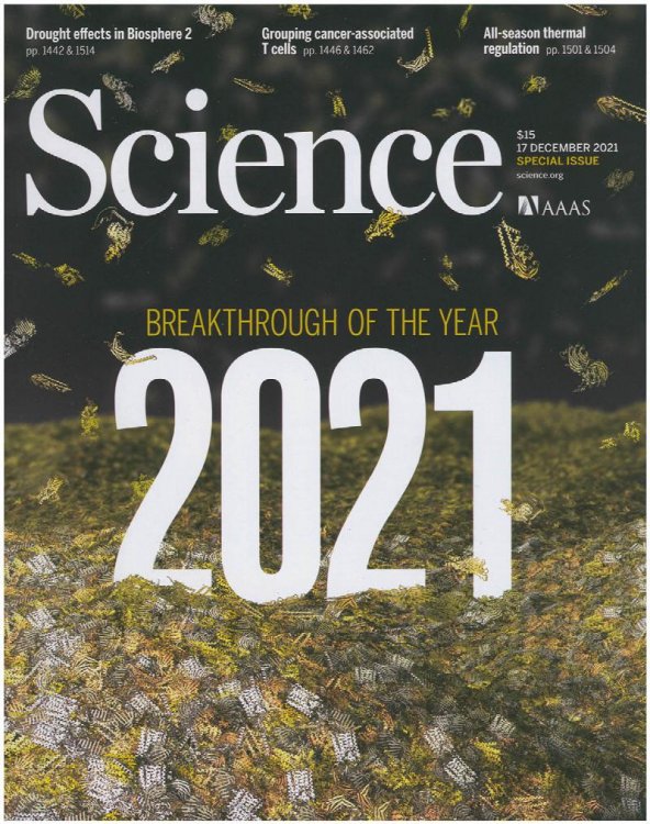 Science Magazine: Breakthrough of the Year 2021 (17 December 2021, Vol 374, No. 6574)