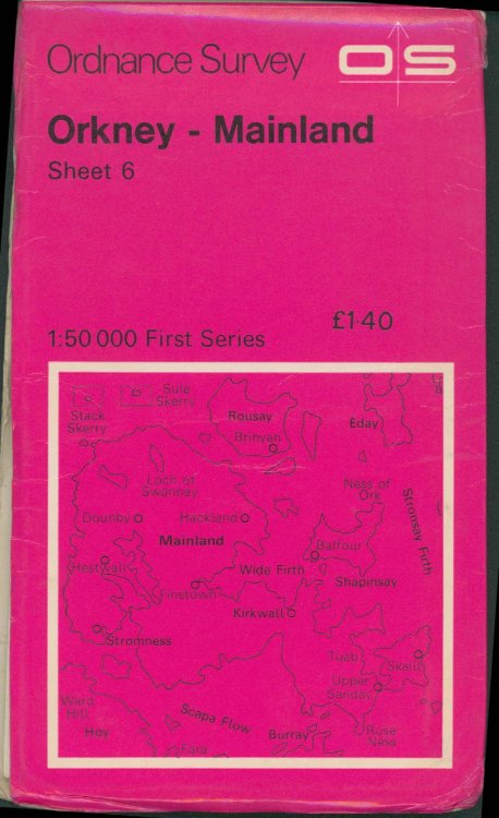 Image for Ordnance Survey: Orkney - Mainland, Sheet 6, 1:50,000 First Series Ordnance Survey: Orkney - Mainland, Sheet 6, 1:50,000 First Series